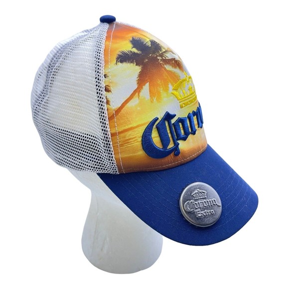 Corona Extra Beer Hat Cap Men’s Adjustable w/ Bottle Opener - Picture 3 of 5